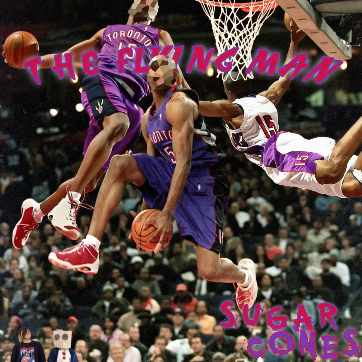 The Flying Man Vince Carter single art by Sugar Cones
